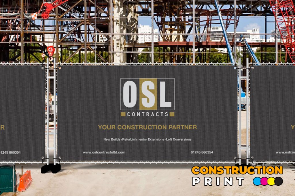 Heras Construction Fence Mesh Cover 1