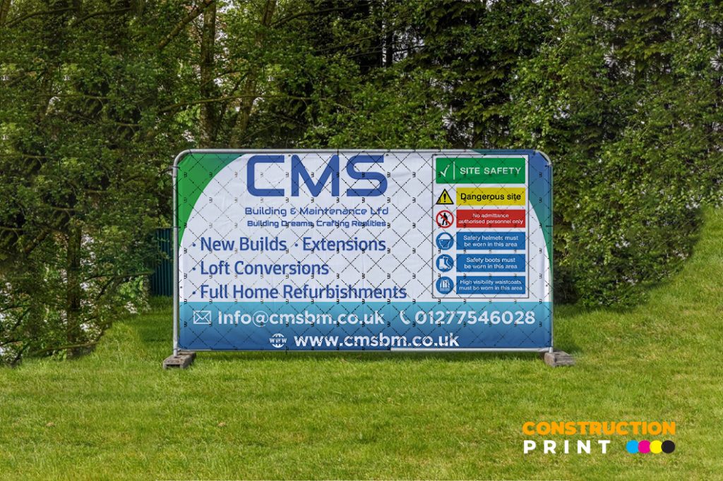 Heras Construction Fence Mesh Cover 4