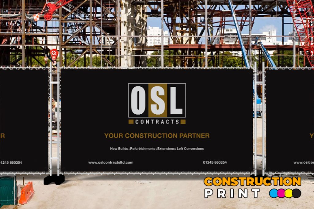 Heras Construction Fence Vinyl Cover 1