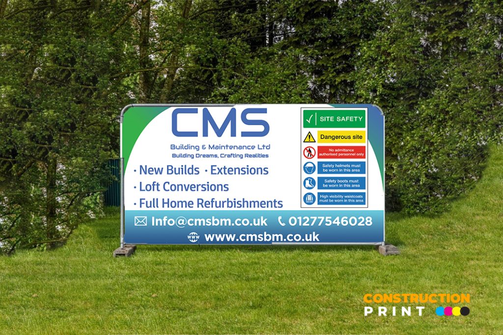 Heras Construction Fence Vinyl Cover 4