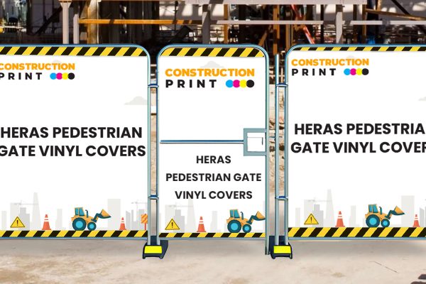 HERAS Pedestrian Gate Vinyl Covers & Banners