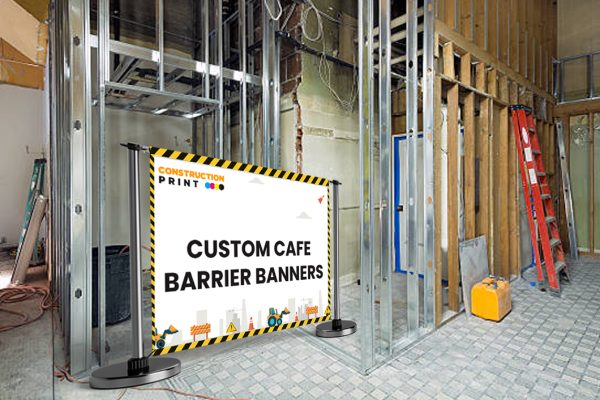 Custom Cafe Barrier Banners