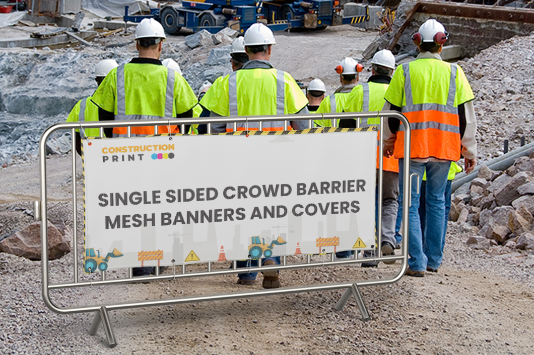 Single Sided Crowd Barrier Mesh Banners and Covers