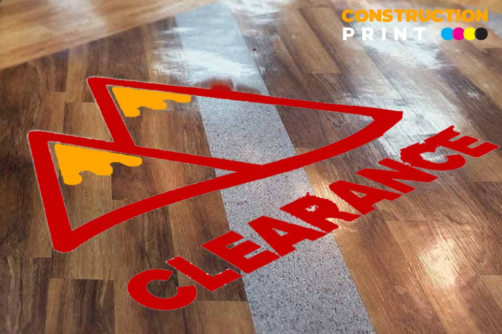 Clear Floor Decals Stickers 5