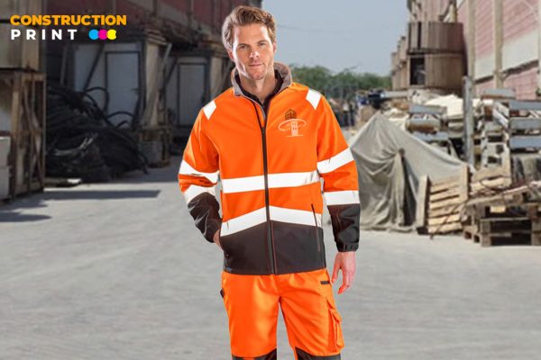 Custom Hi Vis Safety Softshell Jacket - Image 2