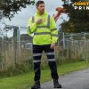 Custom Printed Hi Vis Hooded Sweatshirt 1
