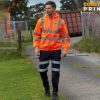 Custom Printed Hi Vis Hooded Sweatshirt 2