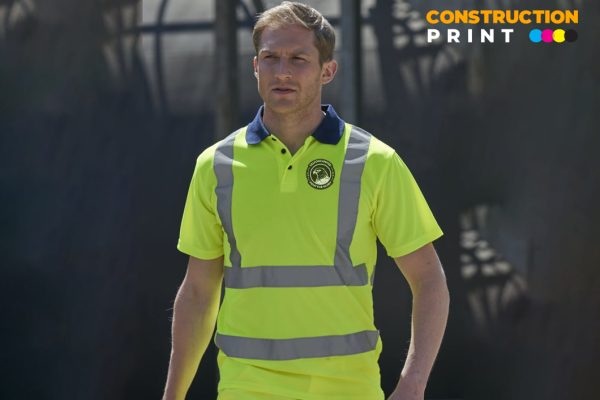 Custom Printed Hi Vis Polo - Image 2