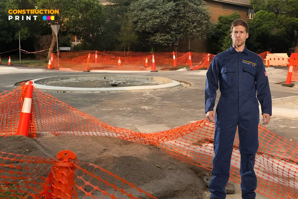 Custom Printed Hi Vis Work Coverall 4