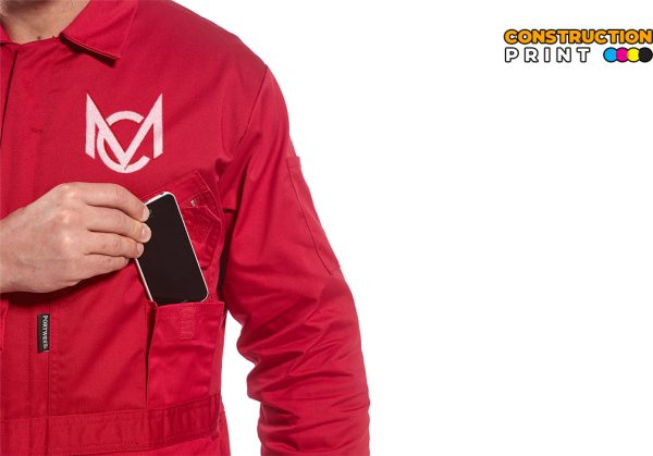 Custom Zip Work Coverall Printing - Image 2