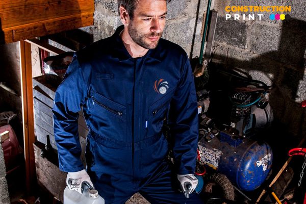 Custom Zip Work Coverall Printing - Image 4