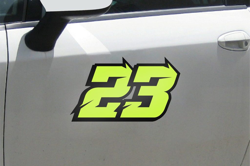 Decal Number Stickers 3