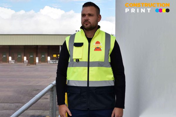 Personalised Hi Vis Padded Body Warmer - Image 2