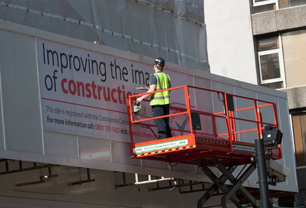 Large Banner Installation