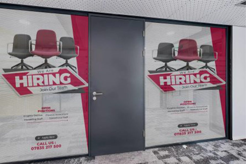 One Way Vision Sticker Printing 2