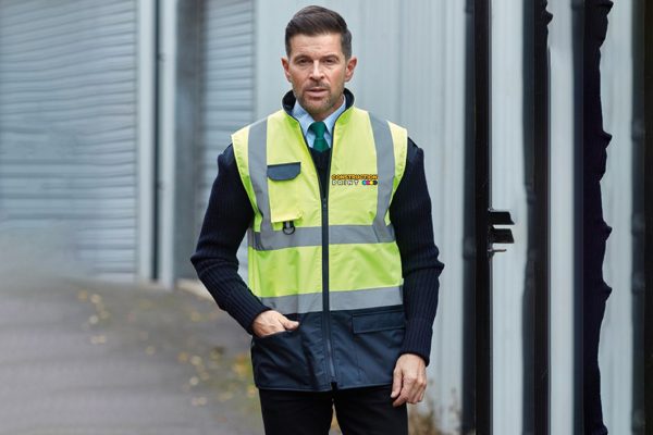 Personalised Hi Vis Padded Body Warmer