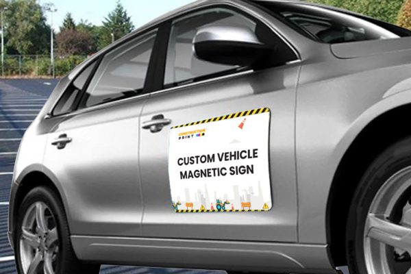 Magnetic Signs for Construction Vehicles