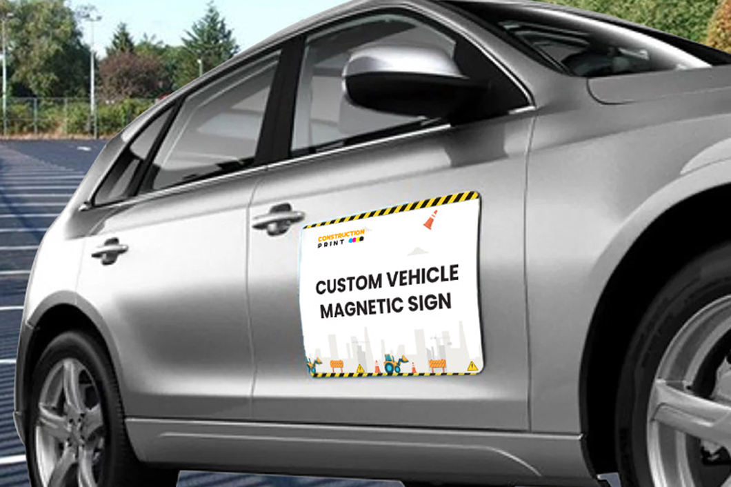 Magnetic Signs for Construction Vehicles