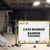 1200MM Cafe Barrier Banner