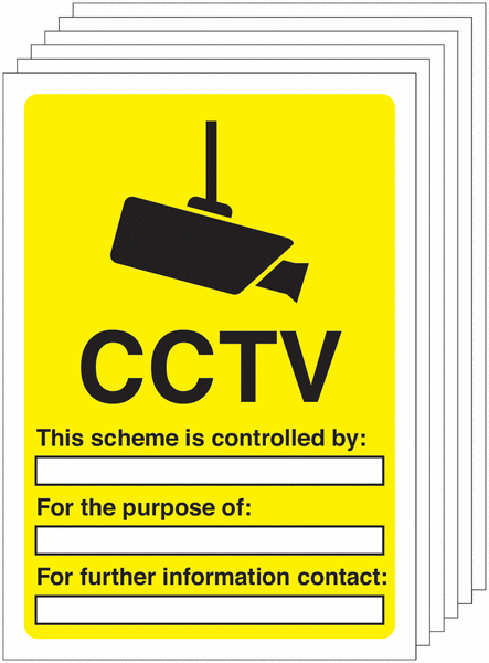 6-Pack CCTV This Scheme Is Controlled By Write On Signs