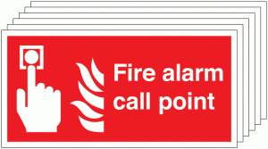 6-Pack Fire Alarm Call Point Signs