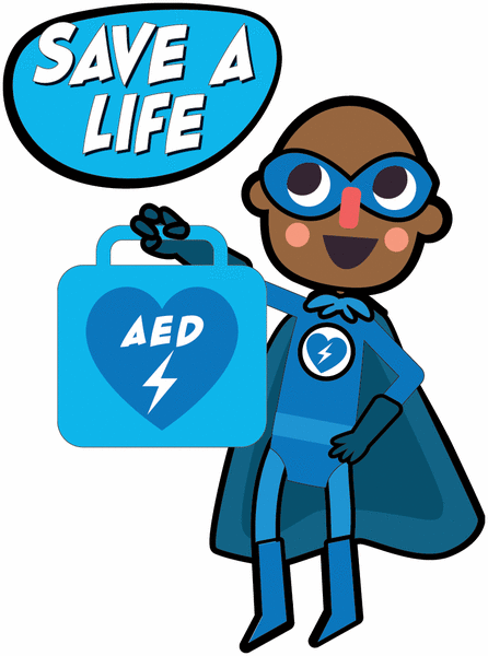 AED Station Shadowboard for Schools