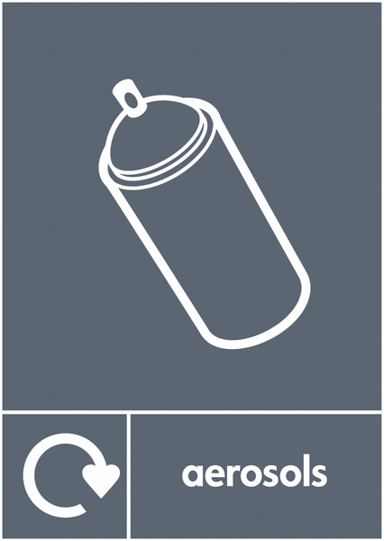 Aerosols – WRAP Metal Waste Recyling Signs