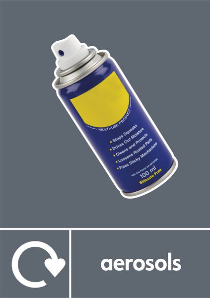 Aerosols – WRAP Photographic Recycling Signs