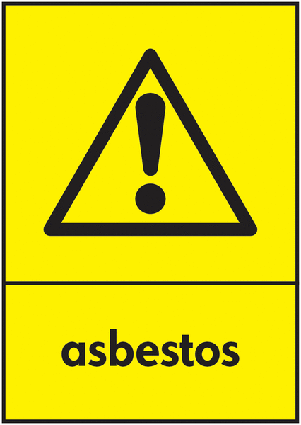 Asbestos - WRAP Hazardous Waste Recycling Signs