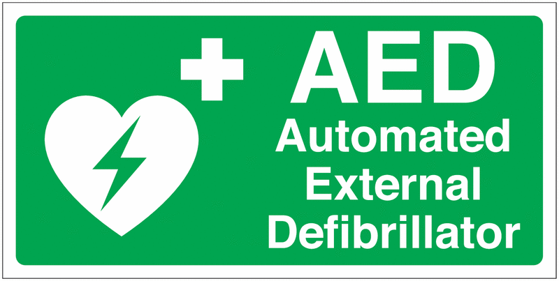 Defibrillator Signs