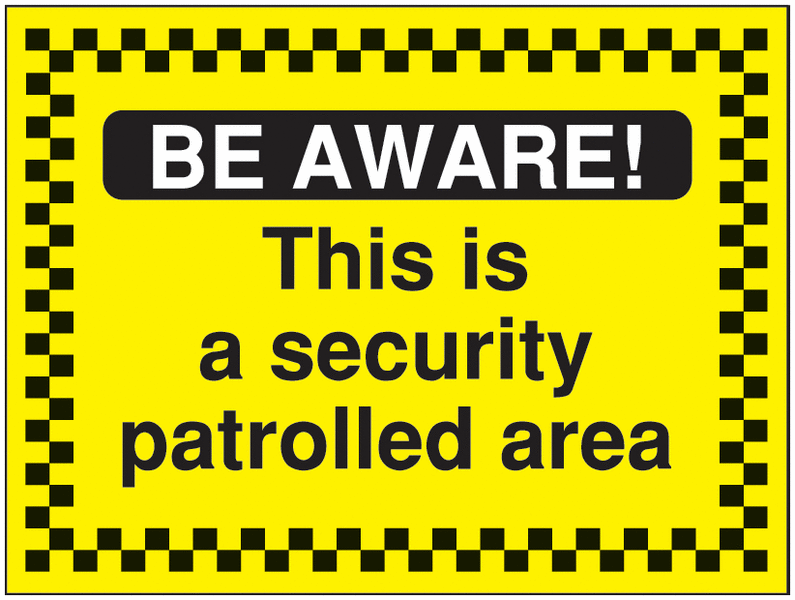 Construction Site Security Signs