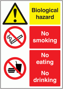 Biological Hazard/No Smoking… Multi-Message Signs