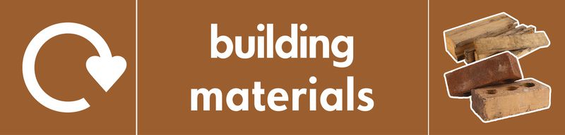 Building Materials - WRAP Photographic Recycling Signs