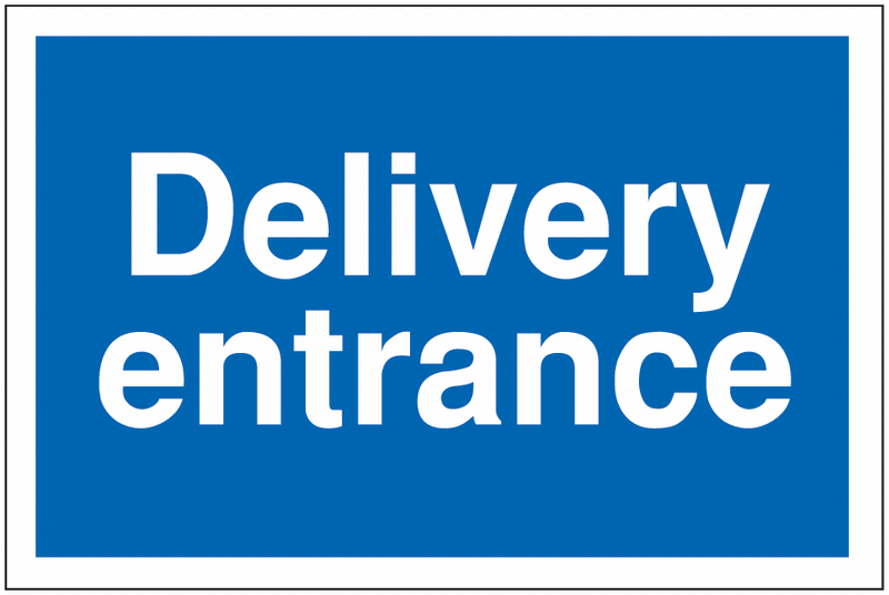 Car Park Navigation Signs – Delivery Entrance