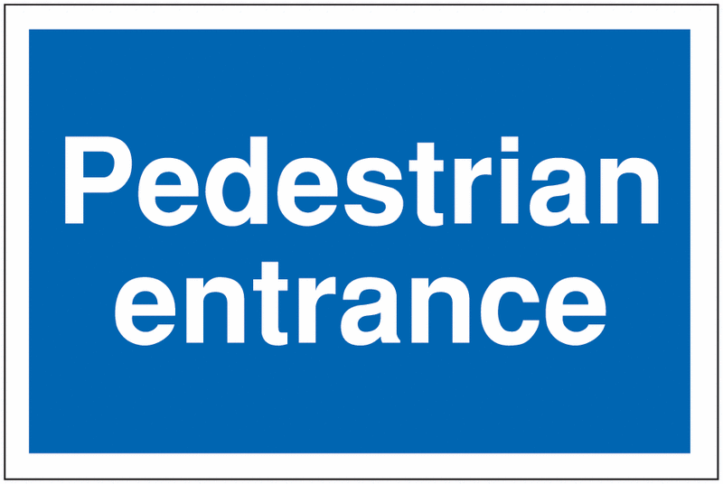 Car Park Navigation Signs – Pedestrian Entrance