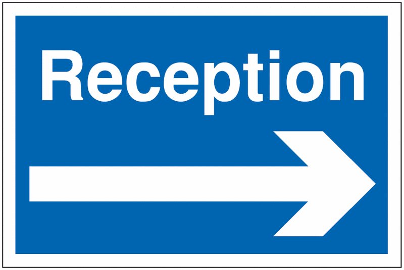 Car Park Navigation Signs – Reception Right Arrow