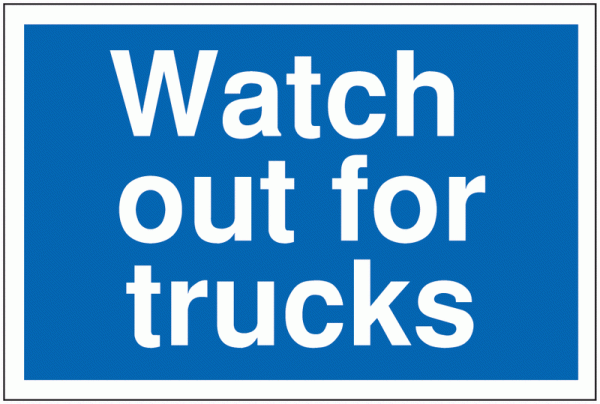 Car Park Navigation Signs - Watch Out For Trucks