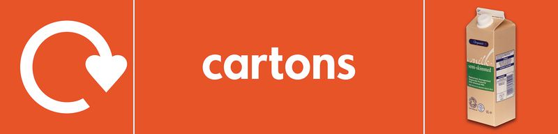 Cartons – WRAP Waste Recycling Pictorial Signs