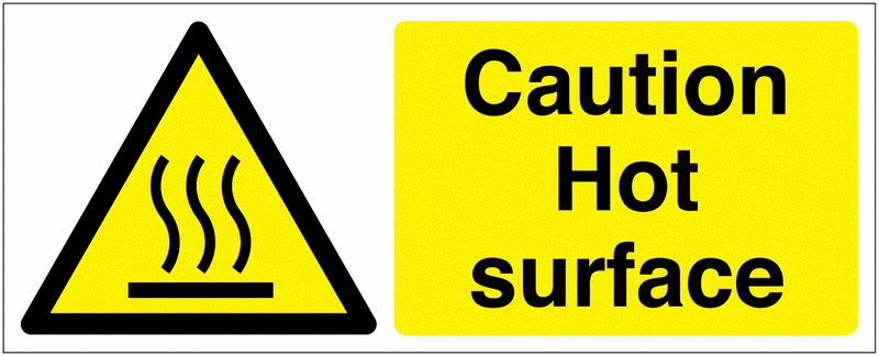 Caution – Hot Surface Sign