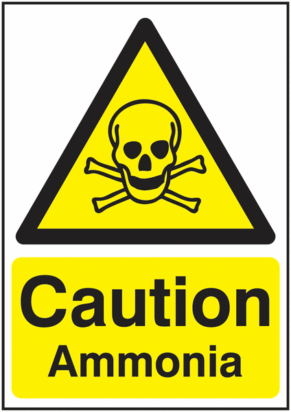 Caution Ammonia Signs