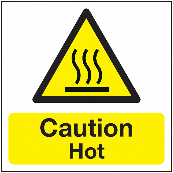 Caution Hot Sign