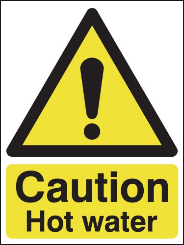 Caution Hot Water Signs