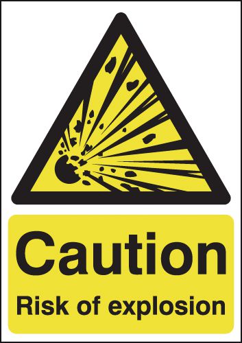 Caution Risk Of Explosion Signs
