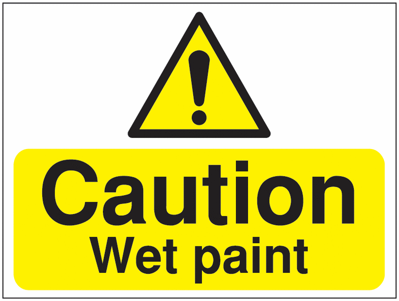 Construction Signs – Caution Wet Paint
