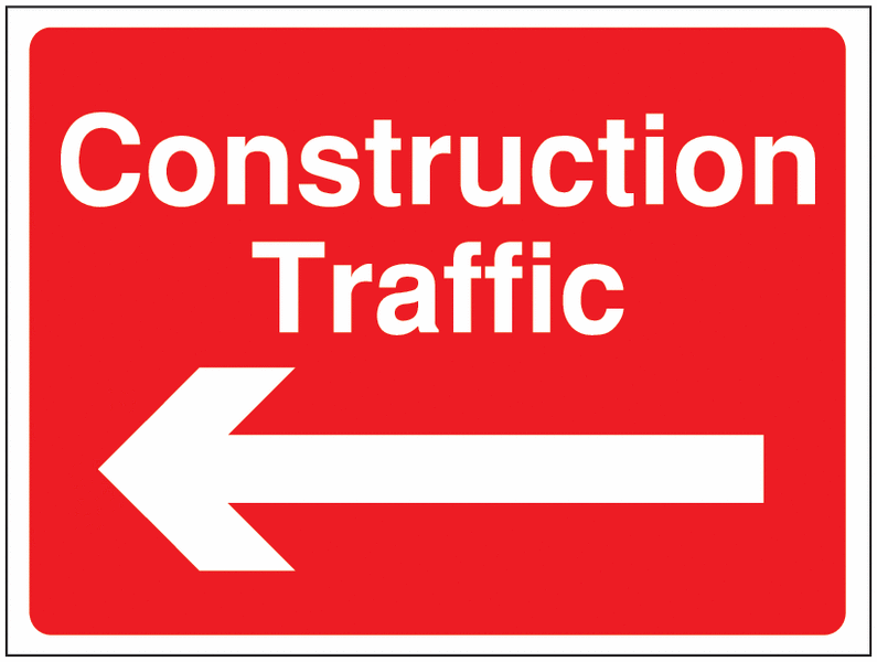 Construction Signs – Construction Traffic Arrow Left