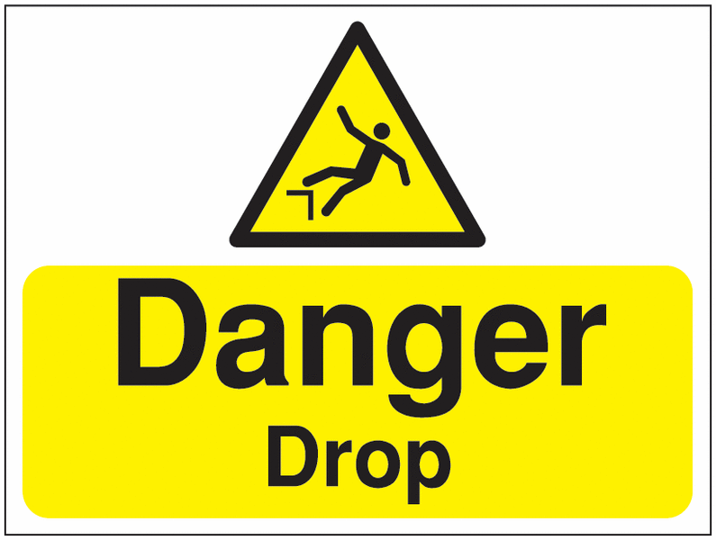 Construction Signs – Danger Drop