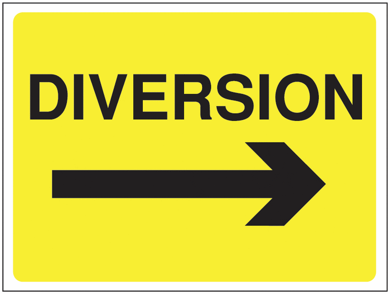 Construction Signs – Diversion Arrow Right