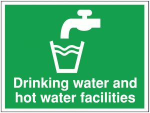 Construction Signs – Drinking Water and Hot Water…