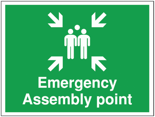 Construction Signs - Emergency Assembly Point