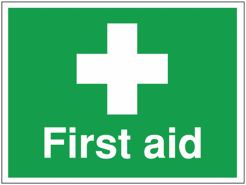 First Aid Location Signs